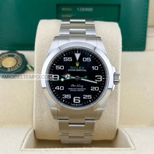 Rolex replica Airking 126900 nero orologio replica repliche rolex