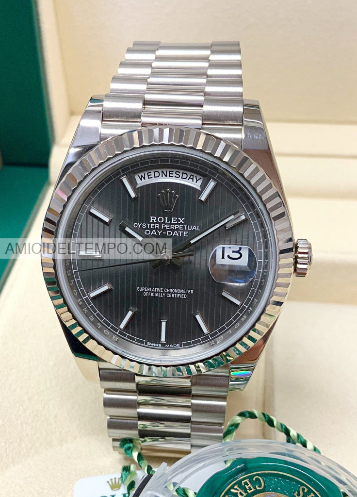 Rolex replica Day Date 40mm 228236 Grigio orologio replica Amici del Tempo rolex replica