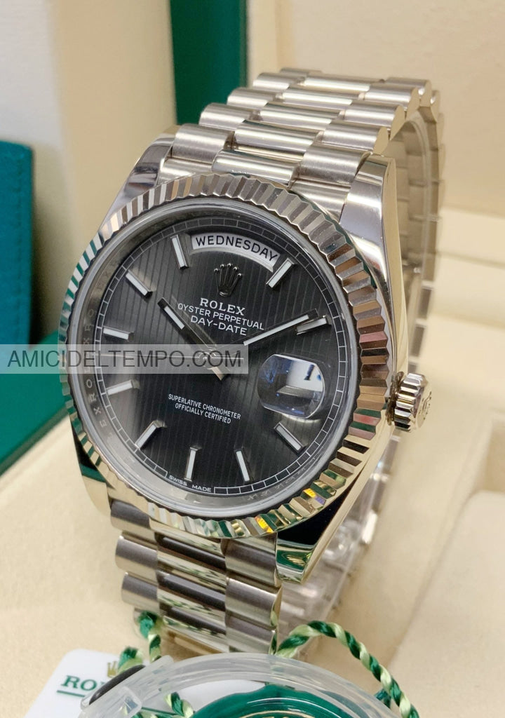 Rolex replica Day Date 40mm 228236 Grigio orologio replica Amici del Tempo rolex replica
