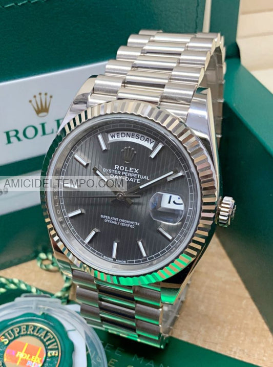Rolex replica Day Date 40mm 228236 Grigio orologio replica Amici del Tempo rolex replica