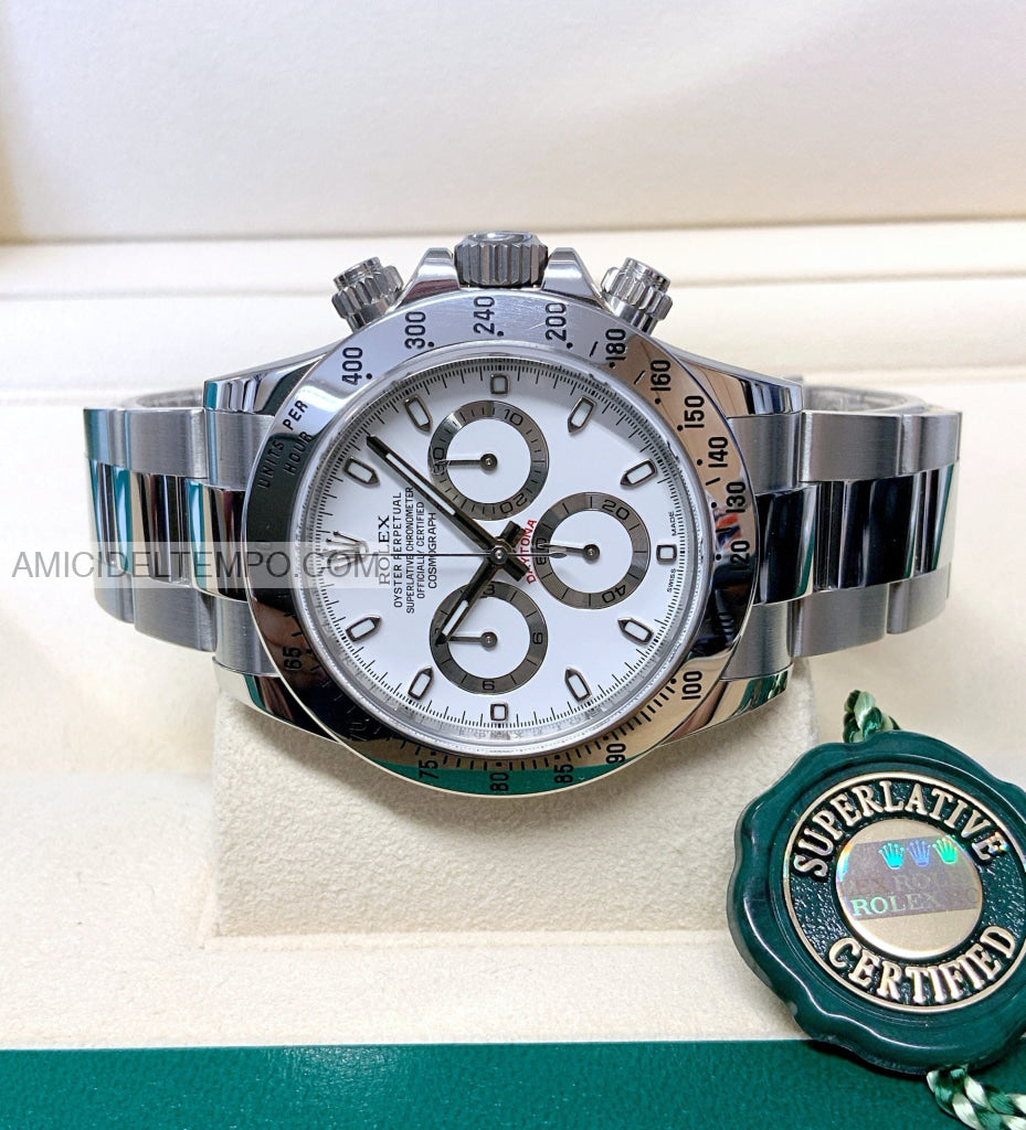 Rolex replica Daytona bianco in acciao orologio replica repliche rolex