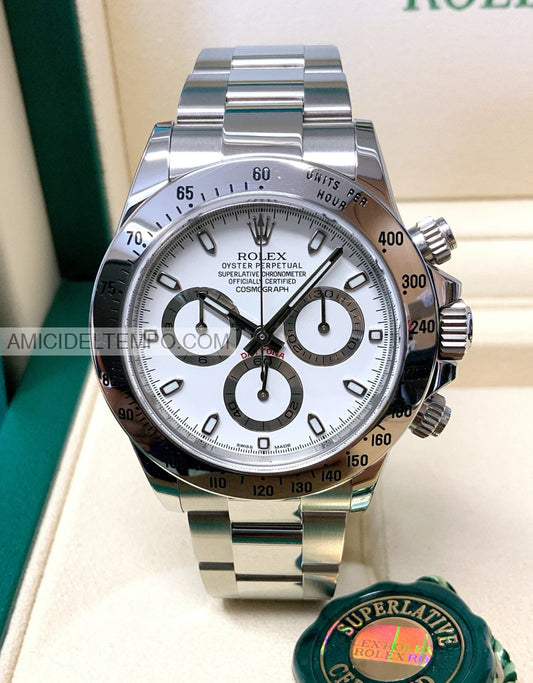 Rolex replica Daytona bianco in acciao orologio replica repliche rolex