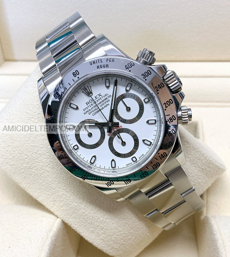 Rolex replica Daytona bianco in acciao orologio replica repliche rolex