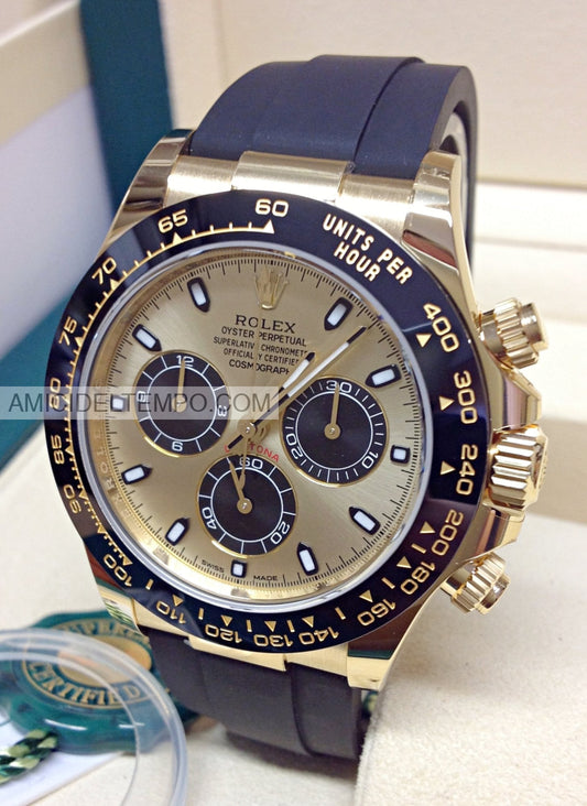 Rolex replica Daytona caucciù oro giallo orologio replica repliche rolex