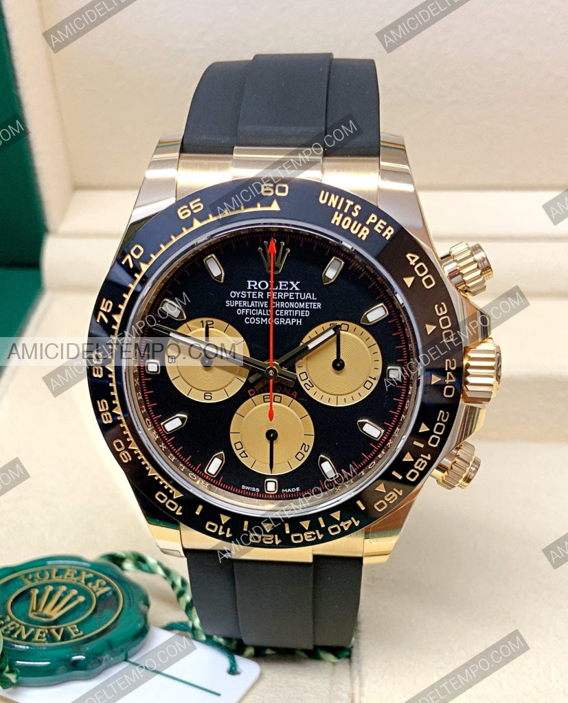 Rolex replica Daytona caucciù oro giallo quadrante Paul Newman orologio replica Amici del Tempo rolex replica