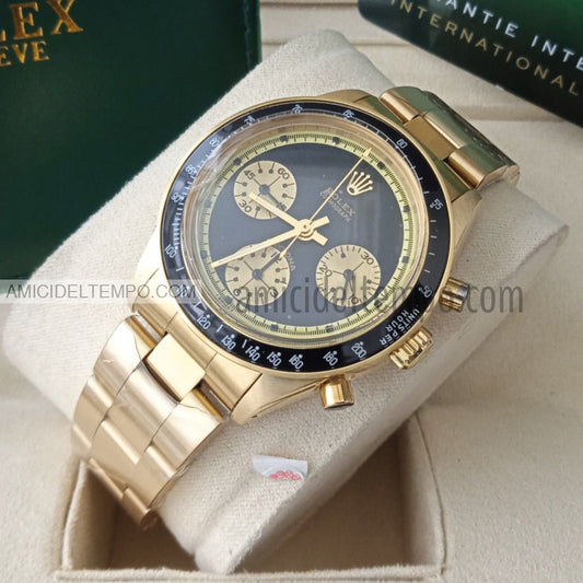 Rolex replica daytona oro vintage 6241 nero orologio replica Amici del Tempo rolex replica