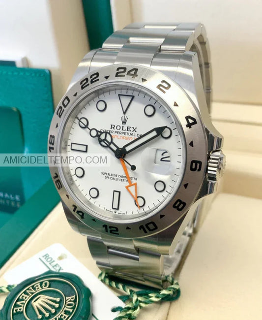 Rolex replica Explorer II bianco acciaio orologio replica Amici del Tempo rolex replica