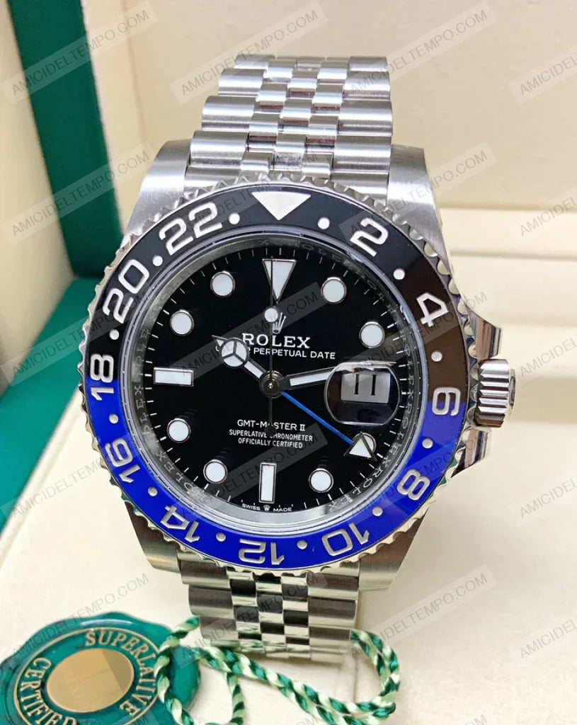 Rolex replica GMT master II 126710BLNR Batman jubile orologio replica Amici del Tempo