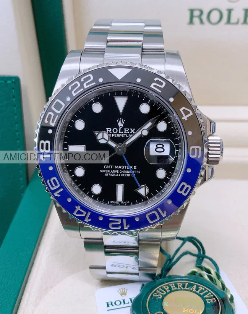 Rolex replica GMT Master II 126710BLNR Batman oyster orologio replica Amici del Tempo rolex replica