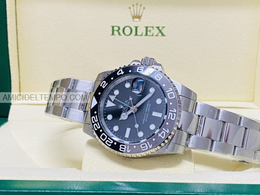 Rolex replica GMT Master II oyster ghiera grigo/nera orologio replica Amici del Tempo rolex replica
