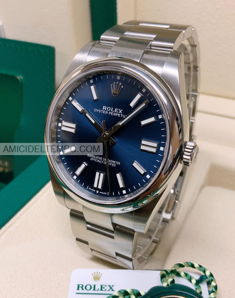 Rolex replica oyster perpetual 41mm 124300 blu orologio replica Amici del Tempo rolex replica