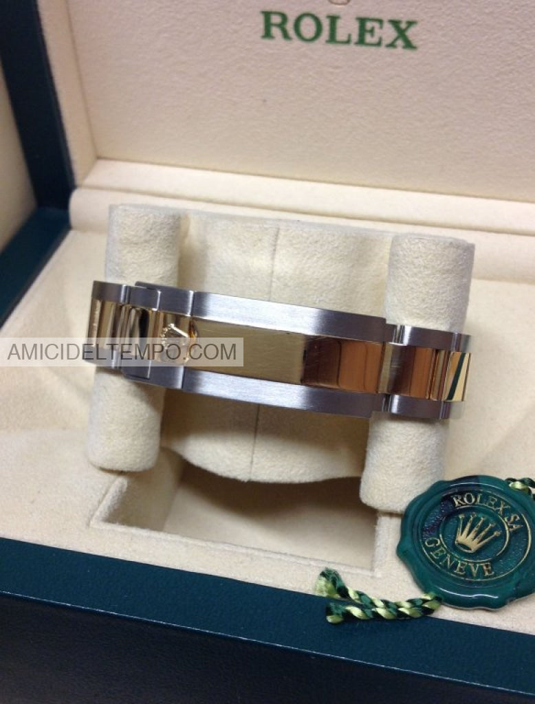 Rolex replica Submariner aciaio e oro nero date 41mm orologio replica repliche rolex