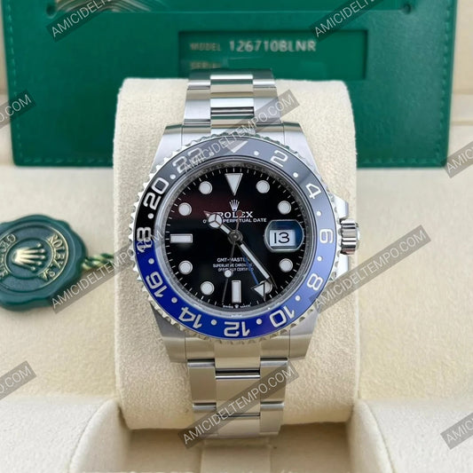Semi clone Rolex replica GMT master II 126710BLNR Batman Oyster orologio copia | repliche rolex | Amici del Tempo