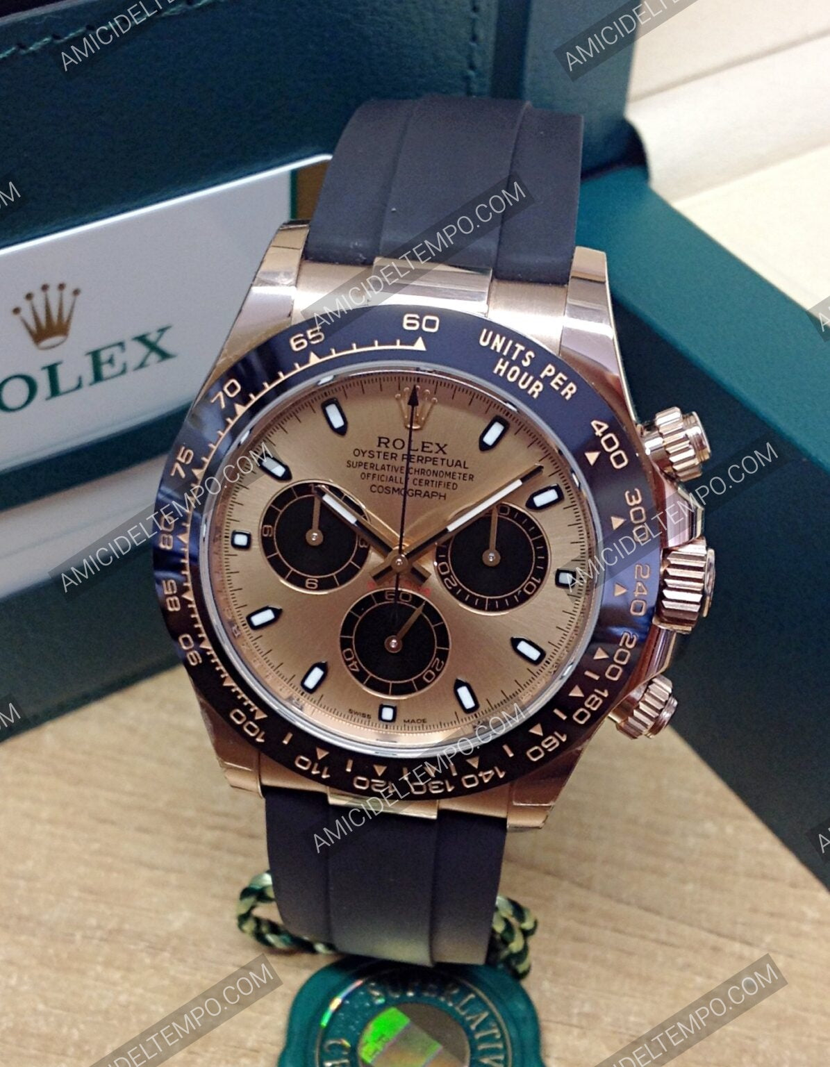 Rolex replica Daytona caucciù oro rosa orologio replica | replica rolex | Amici del Tempo