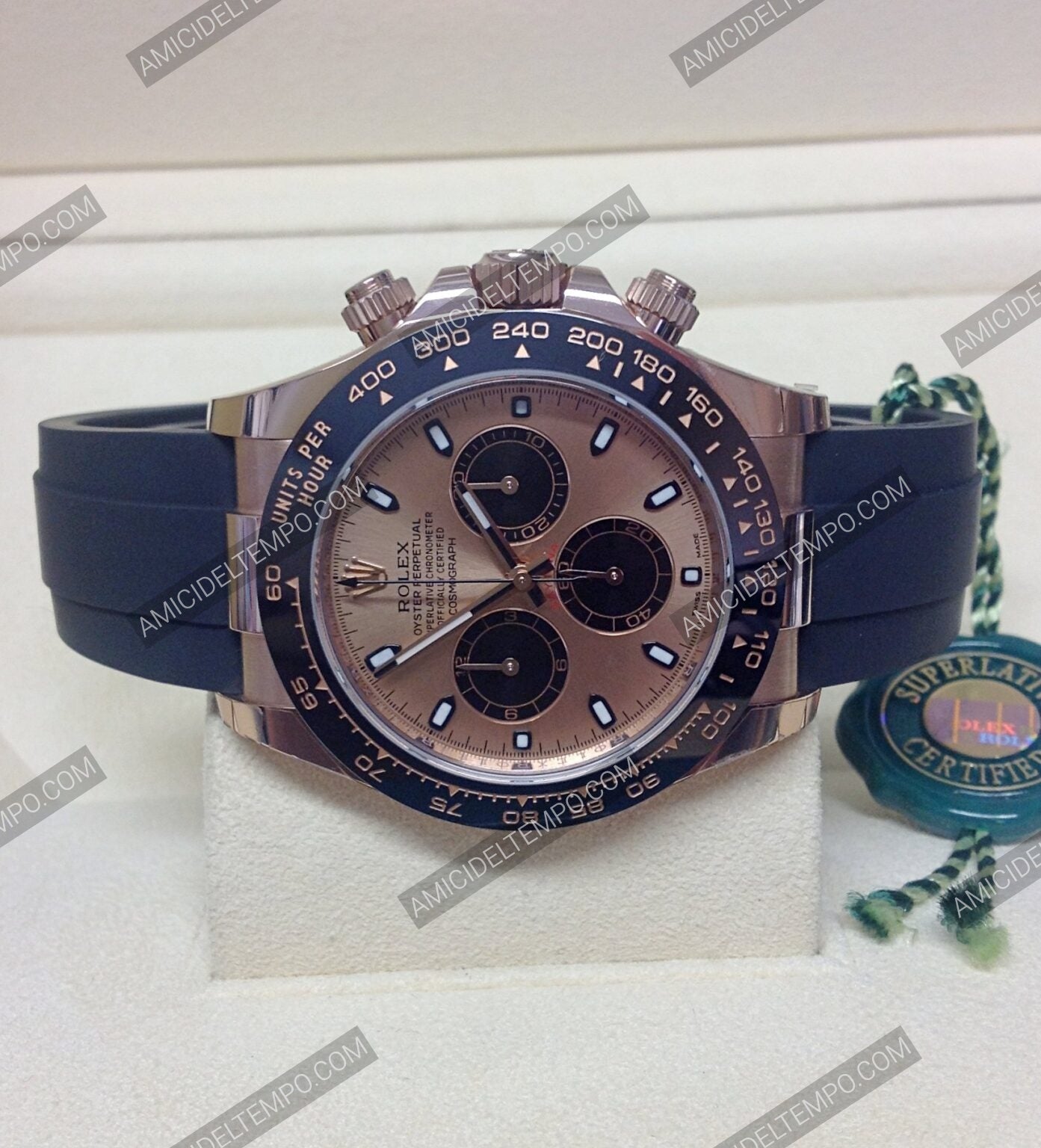 Rolex replica Daytona caucciù oro rosa orologio replica | replica rolex | Amici del Tempo