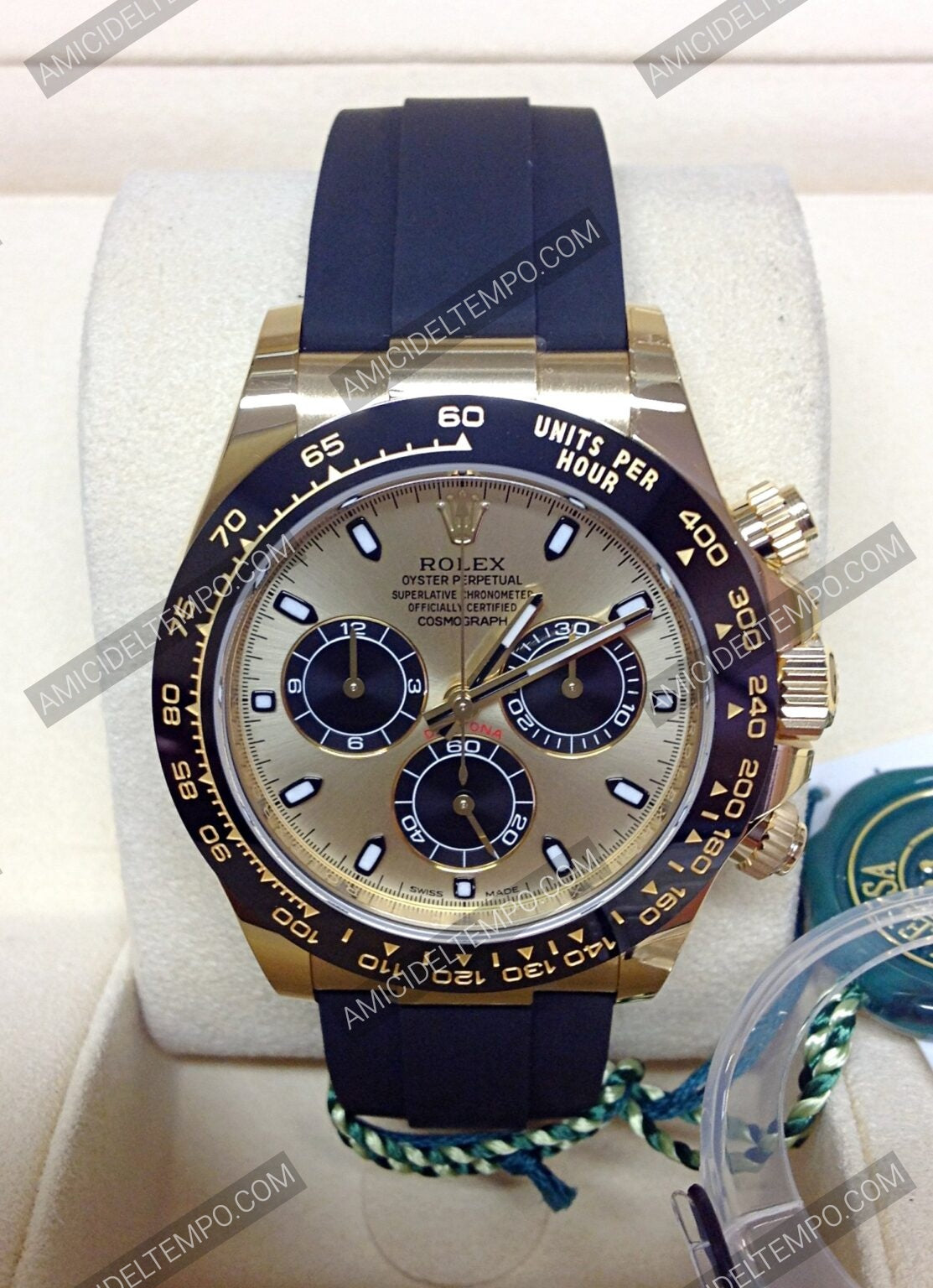 Rolex replica Daytona caucciù oro giallo orologio replica | replica rolex | Amici del Tempo