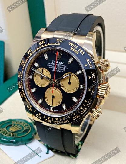 Rolex replica Daytona caucciù oro giallo quadrante Paul Newman orologio replica - [Repliche Rolex] -Amici del Tempo 