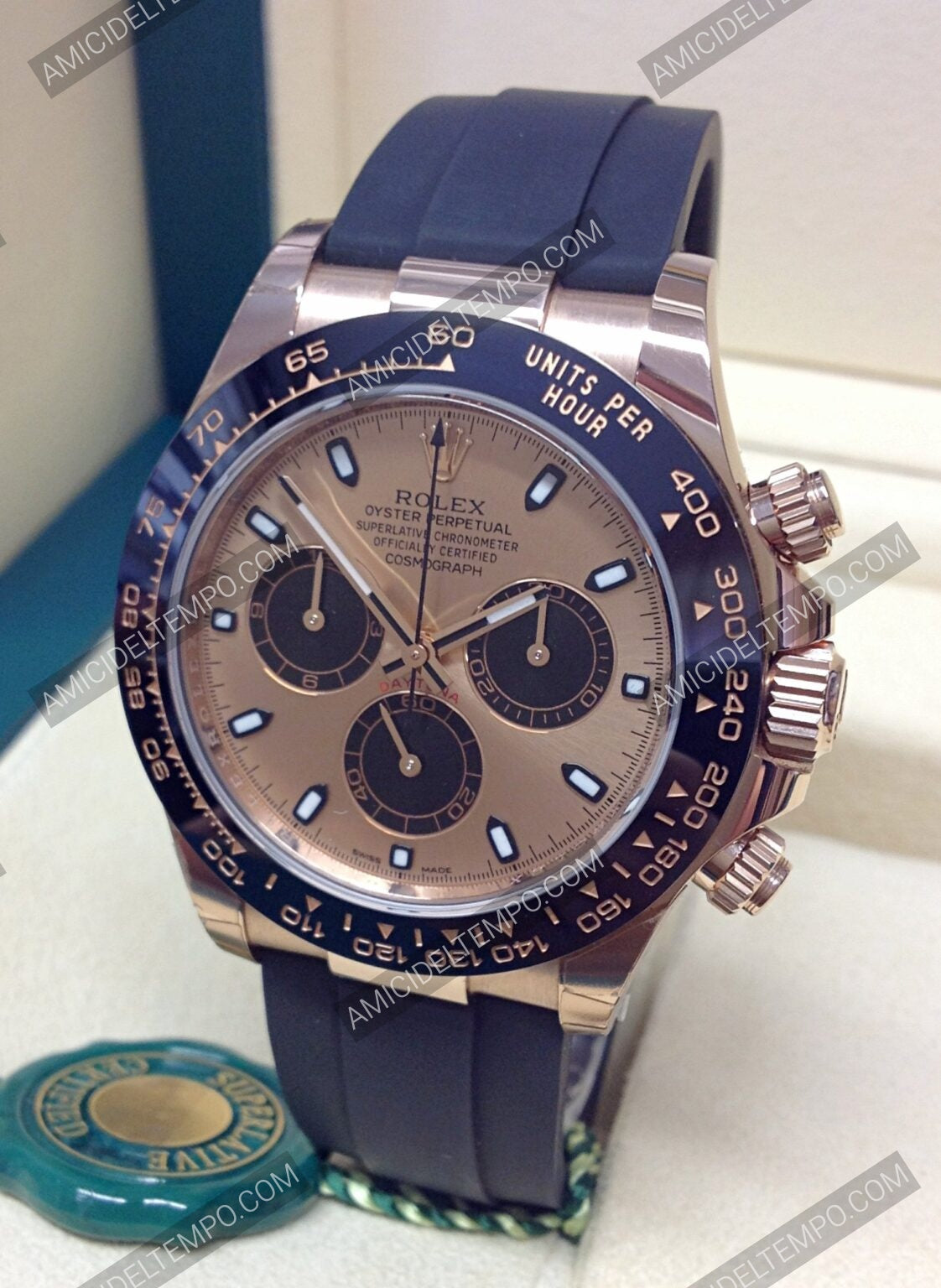 Rolex replica Daytona caucciù oro rosa orologio replica | replica rolex | Amici del Tempo