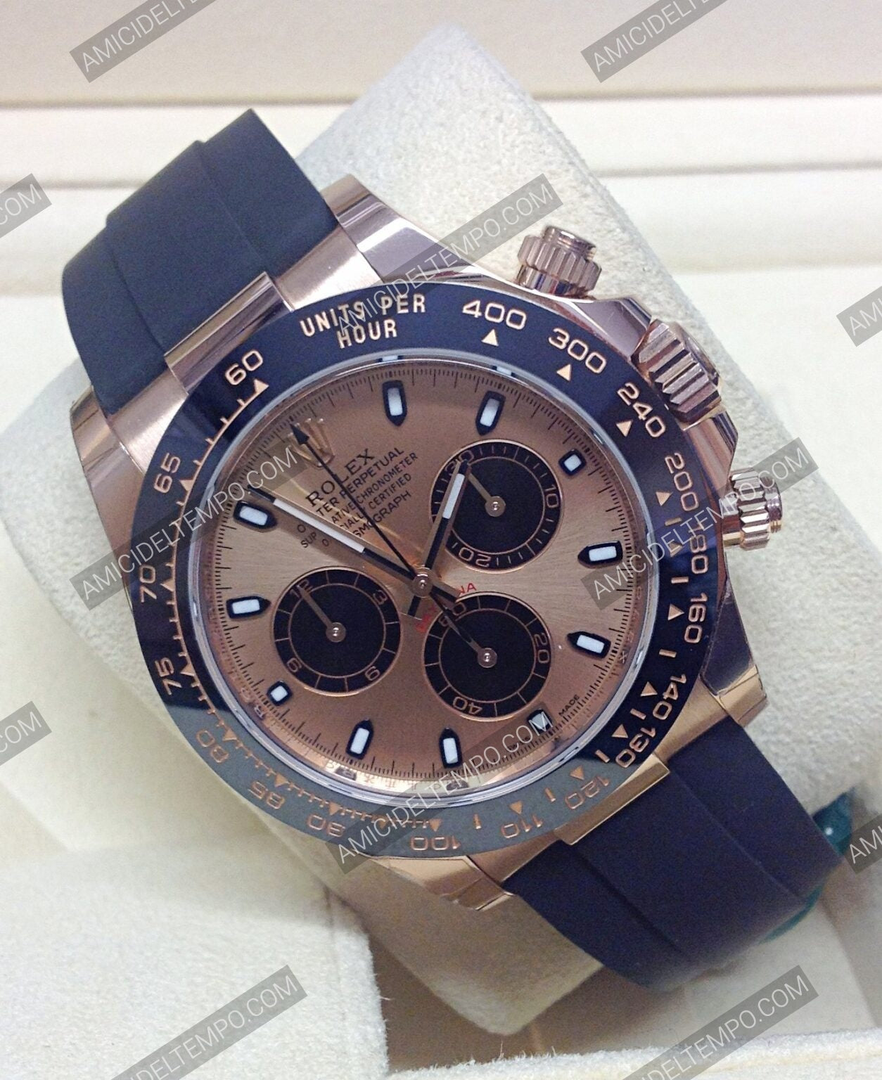 Rolex replica Daytona caucciù oro rosa orologio replica | replica rolex | Amici del Tempo