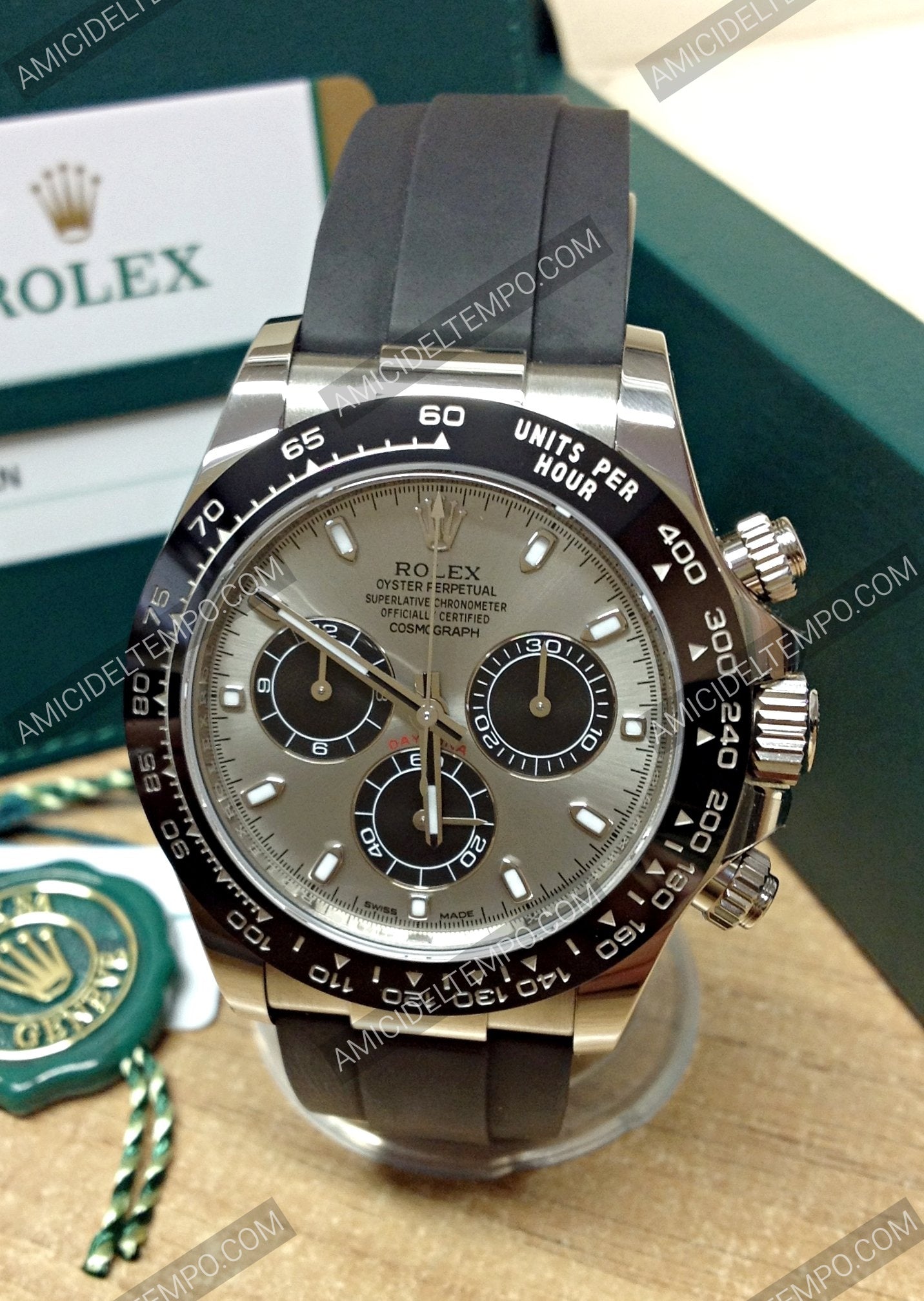 Rolex replica Daytona acciaio Caucciù orologio replica - [Repliche Rolex] -Amici del Tempo 