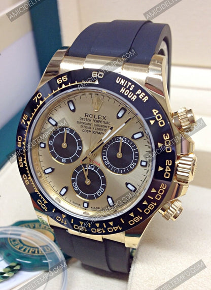 Rolex replica Daytona caucciù oro giallo orologio replica | replica rolex | Amici del Tempo