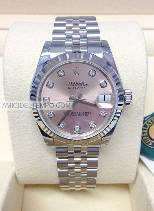 Rolex replica Datejust 36mm jubilee rosa con brillantini orologio replica repliche rolex