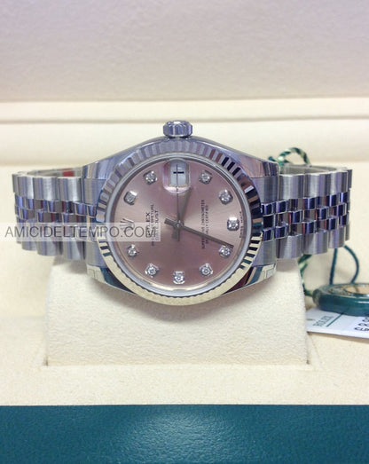 Rolex replica Datejust 36mm jubilee rosa con brillantini orologio replica repliche rolex