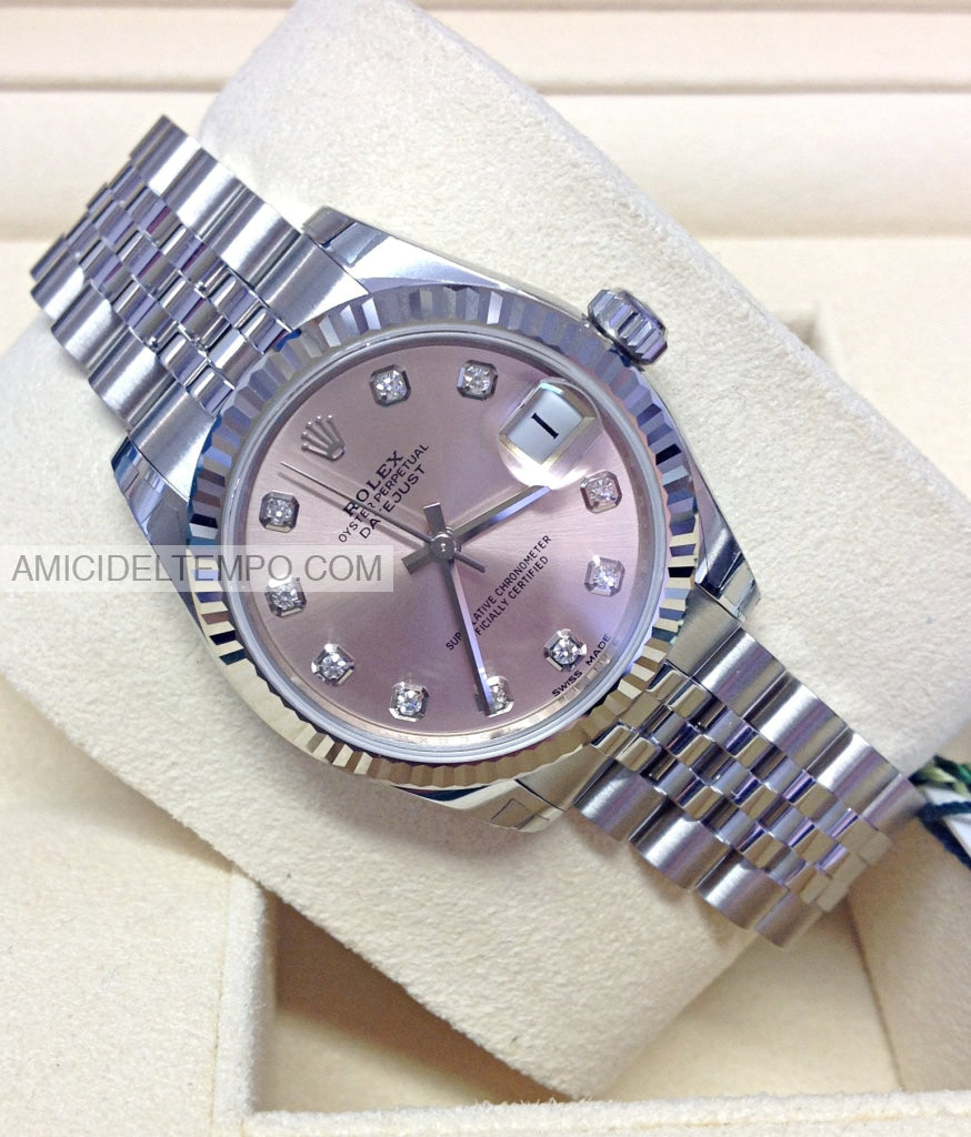 Rolex replica Datejust 36mm jubilee rosa con brillantini orologio replica repliche rolex