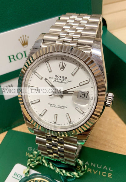 Rolex Replica Datejust 41Mm 126334 Bianco Orologio Repliche Rolex