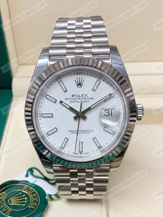 Rolex Replica Datejust 41Mm 126334 Bianco Orologio Repliche Rolex