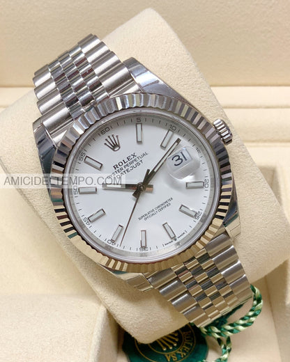 Rolex Replica Datejust 41Mm 126334 Bianco Orologio Repliche Rolex