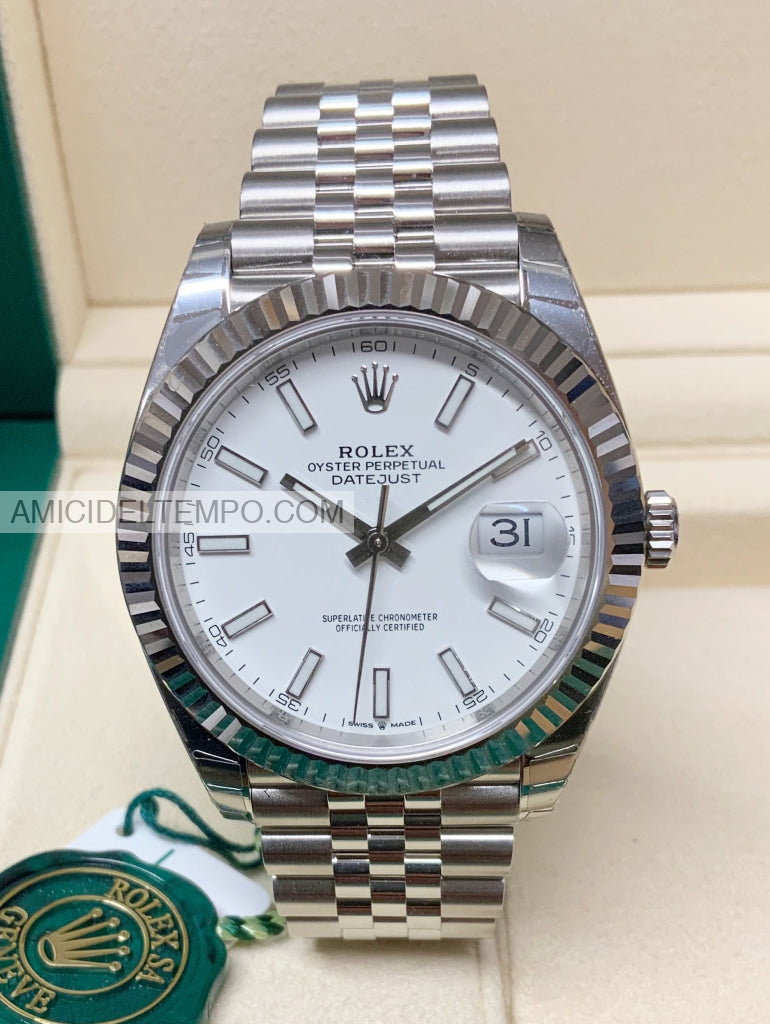 Rolex Replica Datejust 41Mm 126334 Bianco Orologio Repliche Rolex