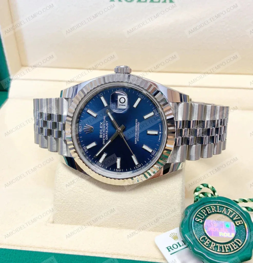 Rolex replica Datejust 41mm 126334 Blu orologio replica Amici del Tempo rolex replica