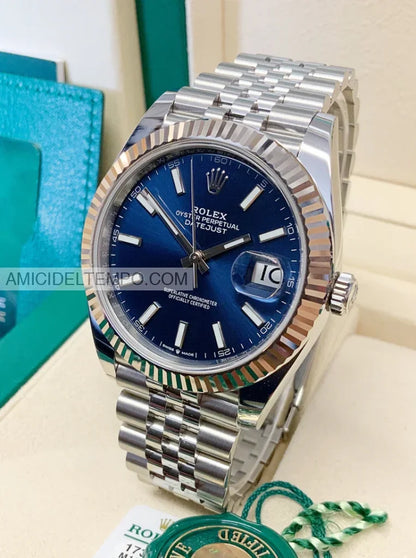 Rolex replica Datejust 41mm 126334 Blu orologio replica Amici del Tempo rolex replica