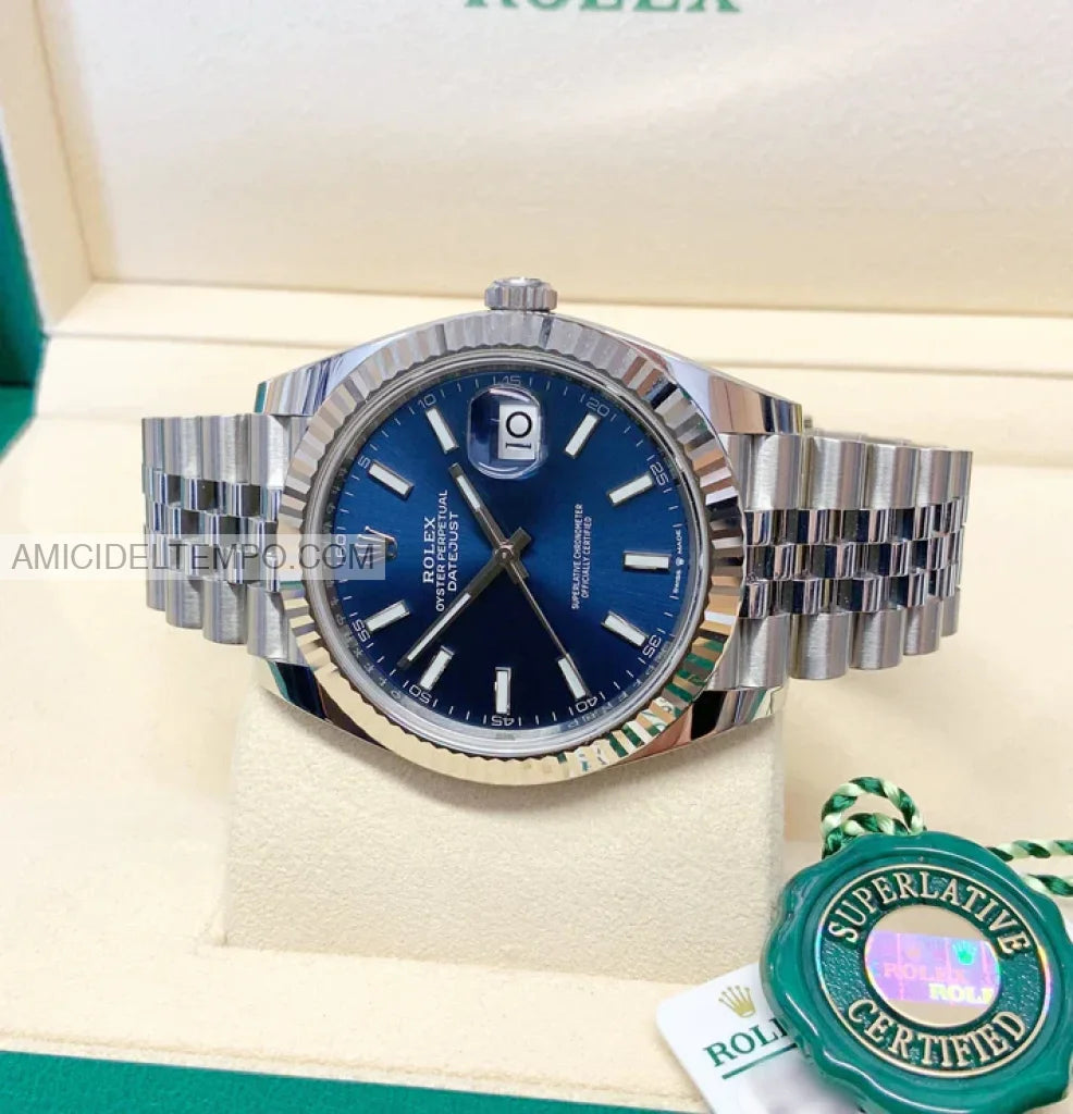 Rolex replica Datejust 41mm 126334 Blu orologio replica Amici del Tempo rolex replica