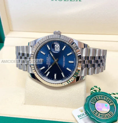 Rolex replica Datejust 41mm 126334 Blu orologio replica Amici del Tempo rolex replica