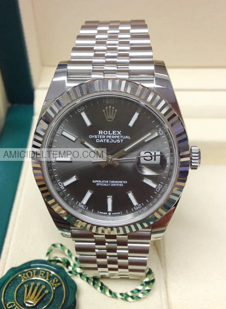 Rolex replica Datejust 41mm 126334 grigio orologio replica Amici del Tempo rolex replica