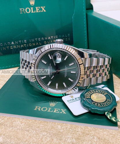 Rolex replica Datejust 36mm jubilè Green orologio replica Amici del Tempo rolex replica