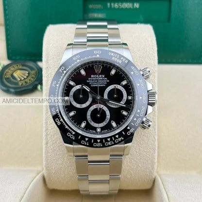 Rolex replica Daytona acciaio ceramica nero orologio replica repliche rolex