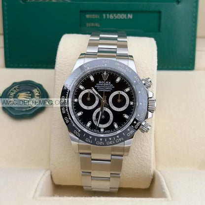 Rolex replica Daytona acciaio ceramica nero orologio replica repliche rolex