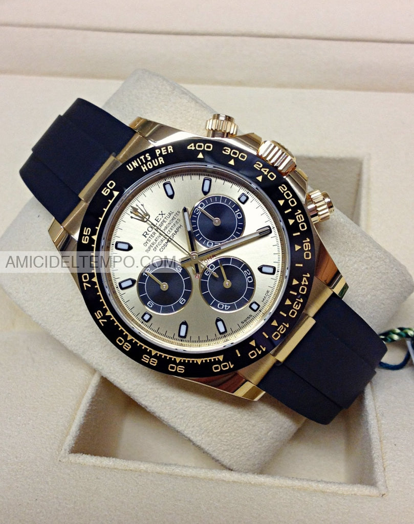 Rolex replica Daytona caucciù oro giallo orologio replica repliche rolex