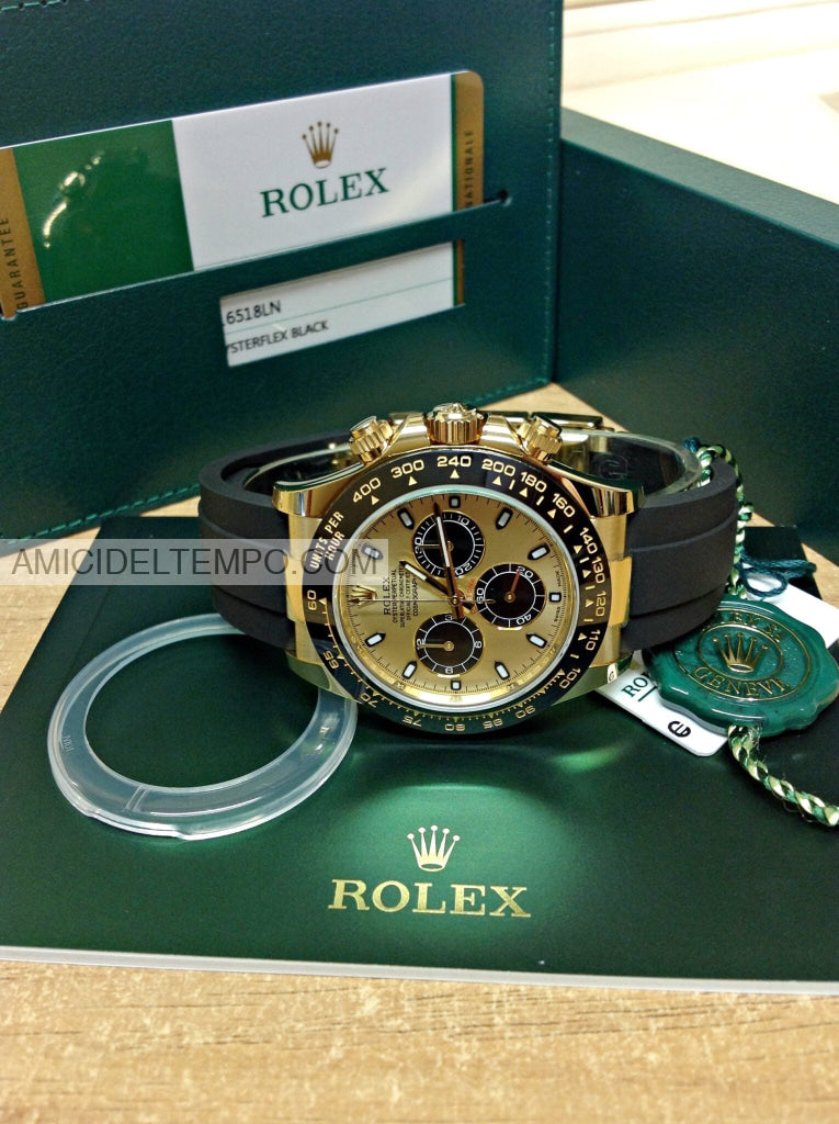 Rolex replica Daytona caucciù oro giallo orologio replica repliche rolex