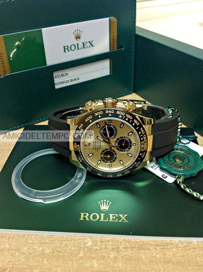 Rolex replica Daytona caucciù oro giallo orologio replica repliche rolex