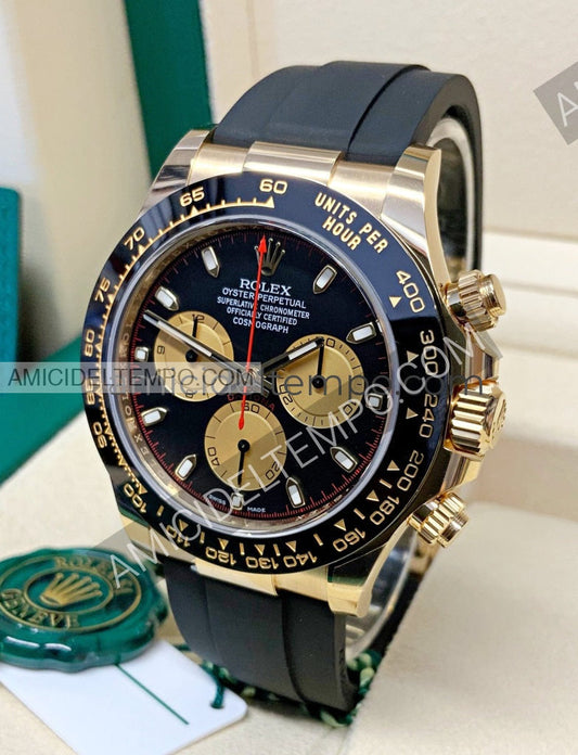 Rolex replica Daytona caucciù oro giallo quadrante Paul Newman orologio replica Amici del Tempo rolex replica