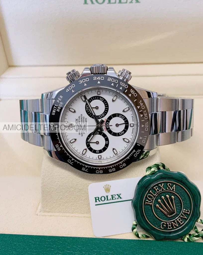 Rolex replica Daytona ceramica bianco orologio replica repliche rolex
