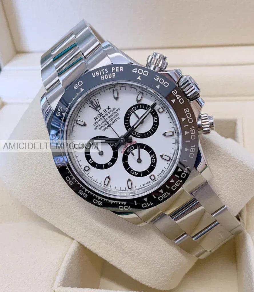 Rolex replica Daytona ceramica bianco orologio replica repliche rolex