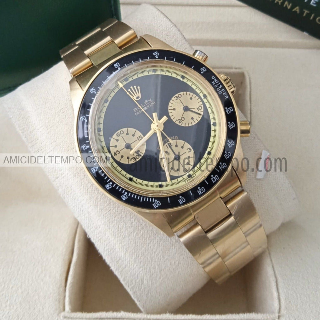 Rolex replica daytona oro vintage 6241 nero orologio replica Amici del Tempo rolex replica
