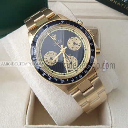 Rolex replica daytona oro vintage 6241 nero orologio replica Amici del Tempo rolex replica