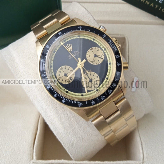 Rolex replica daytona oro vintage 6241 nero orologio replica Amici del Tempo rolex replica