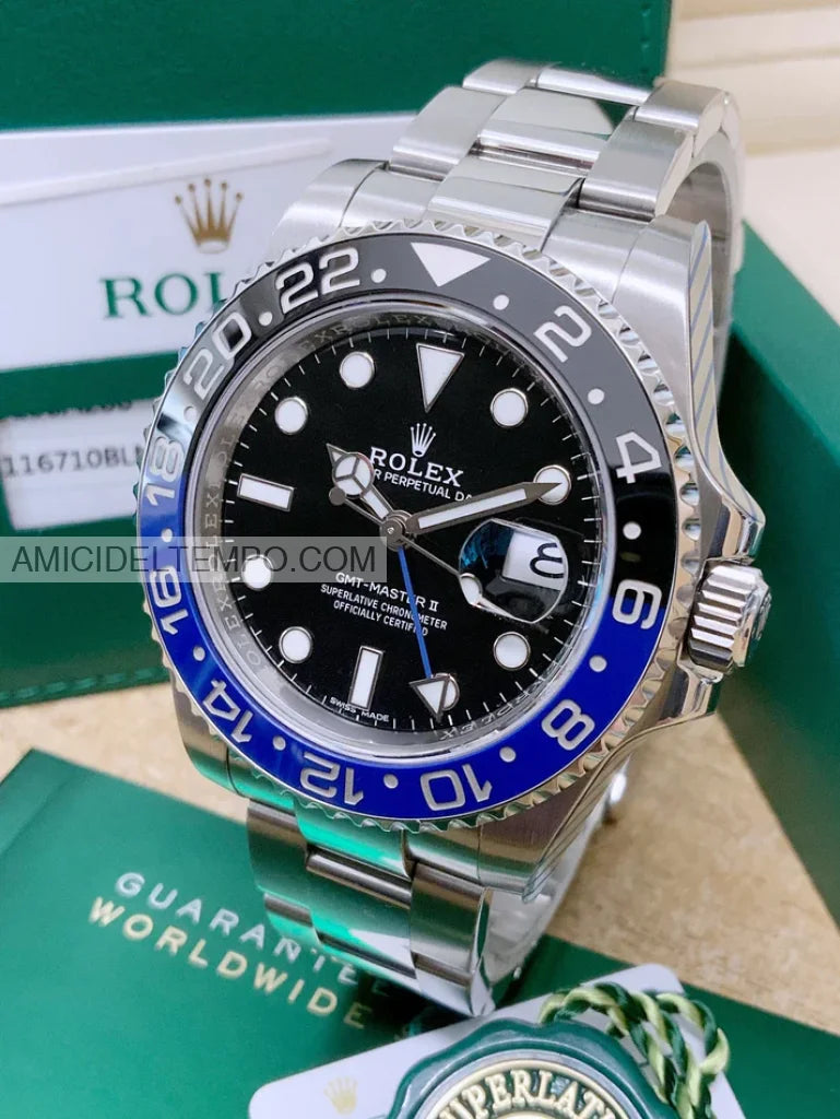 Rolex replica GMT Master II 126710BLNR Batman oyster orologio replica Amici del Tempo rolex replica